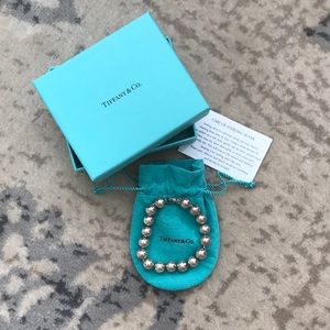 Authentic Tiffany & Co. Silver beaded bracelet